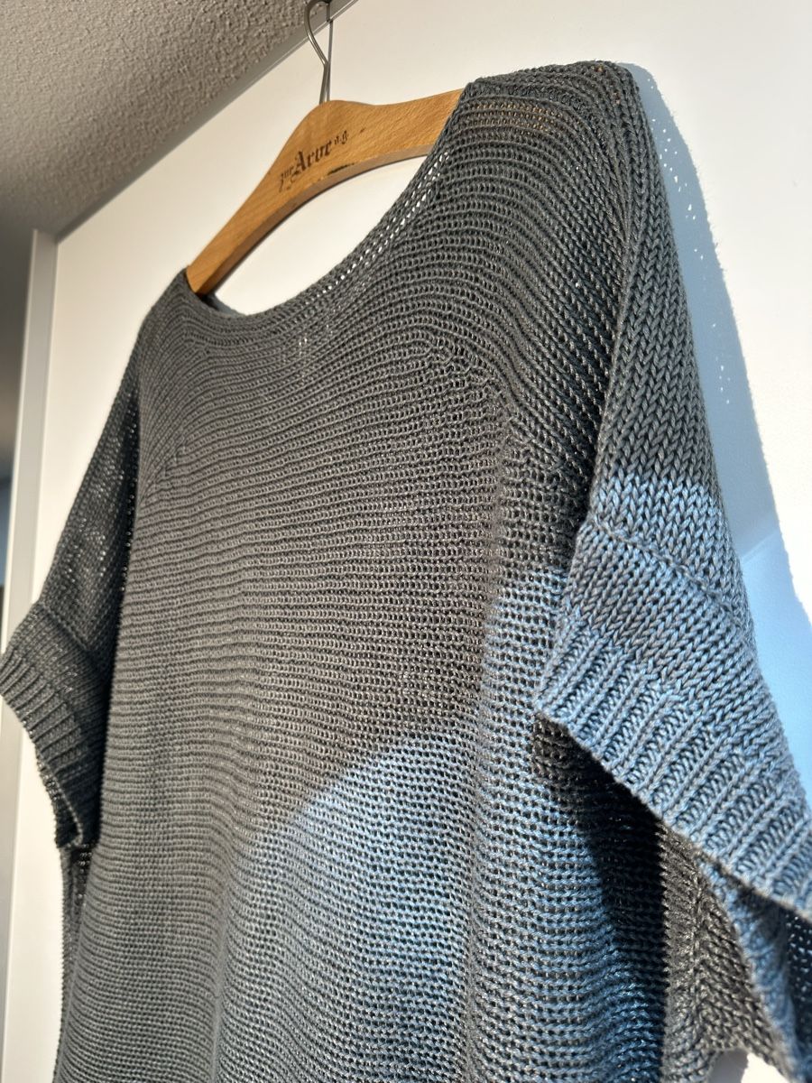 Peter Hahn T-shirt: Peter Hahn Damen-Leinenshirt Grau/Oliv Gr. 48 – Usato da Therwil venduto da jonasiw 5